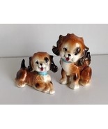 Pair Vintage Lefton Puppy Dogs Cocker Spaniel Figurines - £10.97 GBP