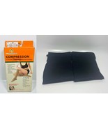 Compression Therapy Knee High Stockings 15-20 mmHg Closed Toe - Black/Me... - $20.29 CAD