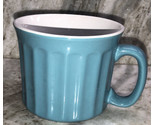 Oversized Turquoise Stoneware Soup/Cereal/Coffee Drinking Mug/Cup 20oz B... - $9.78