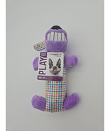 Multipet Smiling Plush Dog Toy, 6 inch, Colorful Plaid - $18.24 CAD