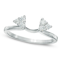 2Ct Round Moissanite Pave Bridal Set Sterling Silver Engagement Ring Val... - $86.00