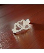 Tiffany &amp; Co Estate Triple Heart Ring Size 6 Sterling Silver 2.2 Grams T... - $147.51