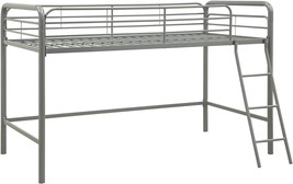 Dhp Junior Loft Bed Frame In Silver With Ladder. - $145.97