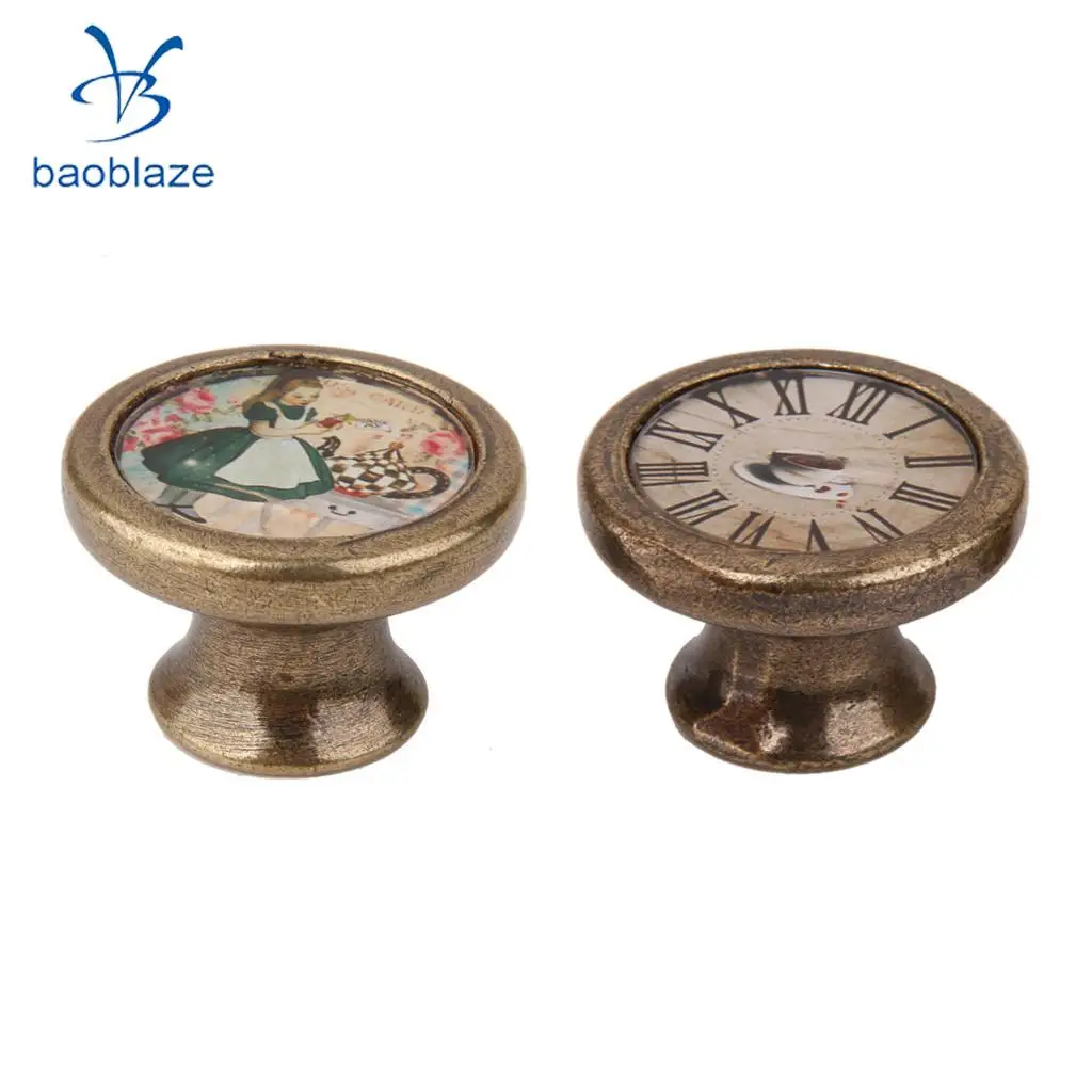 2Pcs Vintage Cabinet Door Drawer Wardrobe Bin Handle Pull Knob Hardwa - $12.52