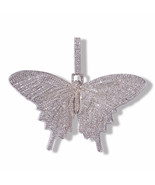 Hipster zirconia butterfly pendant fashionable silver butterfly necklace... - $0.00 MXN+