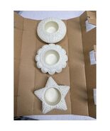 Partylite Sea Drifters P7103 4inch Bisque Shell Votive Candle Holders - $21.95