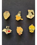 Lot of 6 Vtg Button Covers: Bugs Bunny, Daffy, Tweety, Sylvester, Tasman... - $29.53 CAD