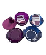 Tupperware TupperWave Stack Cooker Microwave Set Purple/Blue 7 Pieces - $66.85 CAD
