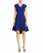 Elie Tahari Moriah Knit V-Neck A-Line Dress - MSRP $368 - £129.19 GBP