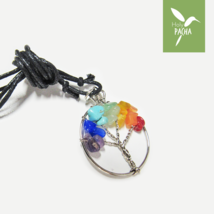 Tree of Life Crystal Quartz Gemstone Necklace | Tree of Life Gemstone Pendant - £4.57 GBP