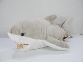 Adventure Planet Great White Shark 12&quot; Plush Stuffed Animal Realistic Toy - $11.30