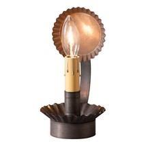 Cabin Chamberstick light with Reflector in Kettle Black - $49.99