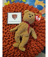 CHICAGO BEARS SGA TY BEAR PLUSH CURLY TEDDY GAME DAY 12/20/98 1998 BEANI... - $16.78