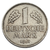 1961-G Allemagne Fédéral République Mark (About XF État) Km #110 - $44.07