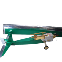 Vintage Green single wing RC Model plane with engine untested needs lots... - £156.44 GBP
