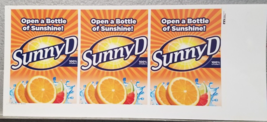 SunnyD Label Preproduction Advertising Art Work 2009 Open a Bottle of Su... - $18.95
