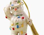 Lenox 2024 Snowman Figurine Ornament Annual with Christmas Lights Gift NEW - $94.99