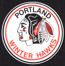 1.75&quot; Portland Winter Hawks WHL Vintage Winterhawks Red And White Decal/Sticker - £5.50 GBP