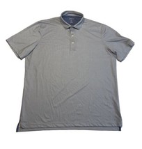Johnnie-O Poe Polo Shirt Mens XL Blue Stretchy Breathable Easy Care - $24.19