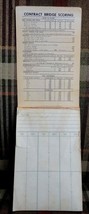 Vintage Bridge Score Pad Playing Cards Clipboard - £17.80 GBP