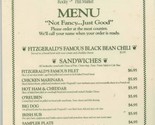 Fitzgerald&#39;s Rocky Hill Market Menu Northshore Drive Knoxville Tennessee... - $17.82