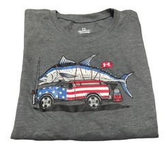 Under Armour Youth Boys American Flag T-shirt Size YXL GREAT CONDITION  - $13.37