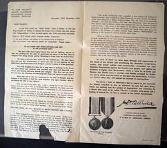 Antione Albina Rare 1956 Palestinian Document Return of UK Medals in Pro... - $71.25