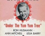 Under The Yum Yum Tree Souvenir Program Ohio Kenley Players 1961 Hugh Downs - $17.80