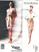 Misses JACKET, TOP &amp; SKIRT Vtg 1990 Vogue Pattern 2512 Size 8-10-12 UNCUT - $15.00