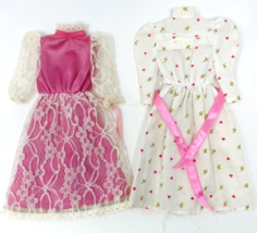 Lot 2 Heart Family Mom Dresses Valentine Dress Outfits Fashions High Collar - £19.76 GBP