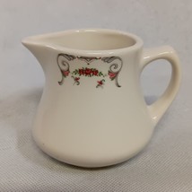 Homer Laughlin Restaurant Ware Creamer Floral Scrolls 3.25&quot; Tall - $16.95