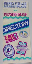 Vintage Disney Village Marketplace &amp; Pleasure Island Directory Brochure - $114.02 MXN