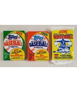 1987,1988 Topps &amp; 1990 Score Baseball Lot of 3 (Three) Sealed Unopened P... - $15.28