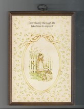 Vintage Cute Girls Room Plaque &quot;Don&#39;t Hurry through life take time to enjoy it&quot;  - £19.65 GBP
