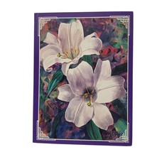Vintage 1996 Easter Seals Greeting Card Floral White Lillies - $6.91 CAD