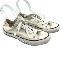 Converse All Star Low Top Sneakers Canvas White Womens 6 Mens 4 - £15.08 GBP
