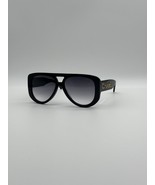 CHANEL CH71354 Black &amp; Gold Pilot Sunglasses | Acetate Frame with Gray L... - £219.11 GBP