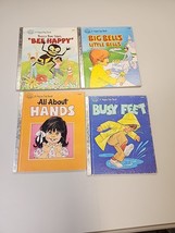 Lot of 4 children&#39;s happy day books Mixed Lot Vintage bee bells hands feet - £5.62 GBP