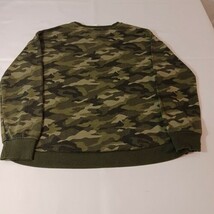 No Boundaries Women’s Cotton Blend Green Camo Long Sleeve Shirt Size L (11-13) image 2