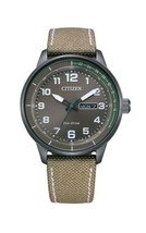 Citizen Watch TACTICAL GREY IP 42MM DAY DATE GREY DIAL - £195.22 GBP