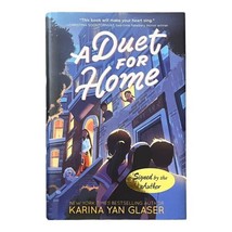 A Duet for Home by Karina Yan Glaser Signed Book Children&#39;s Homelessness HCDJ - £18.68 GBP