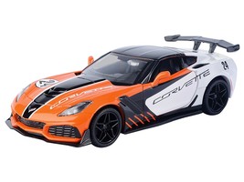2019 Chevrolet Corvette ZR1 #24 Orange and White with Black Graphics "GT Racing" - $1,498.63 MXN