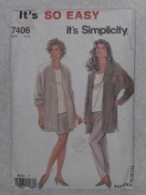 Simplicity 7406 Sewing Pattern Misses&#39; Separates Jacket Pants Skirt Sizes 8-14 - £4.72 GBP