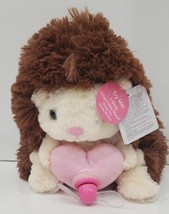 Goffa Hedgehog Musical Valentine Pal Sings &#39;I Can&#39;t Help Myself&#39; Animated Plush - £28.15 GBP