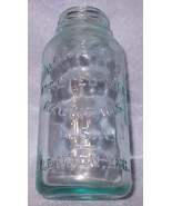 Antique Horlick&#39;s Malted Milk Embossed Jar Racine Wisconsin London England - $186.52 MXN