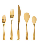 Gibson Elite Holland Road 20 Piece Gold Stainless Steel Flatware Set - $1,881.64 MXN