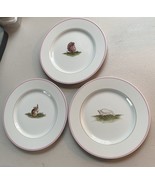 3 VTG Fitz and Floyd 7.5” Plates Basse-cour Rabbit Goose Turkey Japan 19... - £26.15 GBP