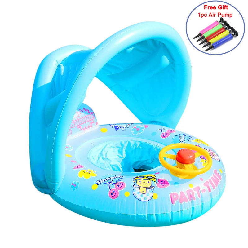 Kids Swimming Circle Swimtrainer Pool Inflatable Buoy Circle Baby Float ... - £9.39 GBP+