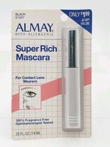 NIP NOS Almay Super Rich Mascara Black For Contact Lens Wearers .25oz - $18.95