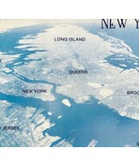 1980s Aerial View New York City Postcard Continental NYC Long Island E86RP3 - $27.32 CAD